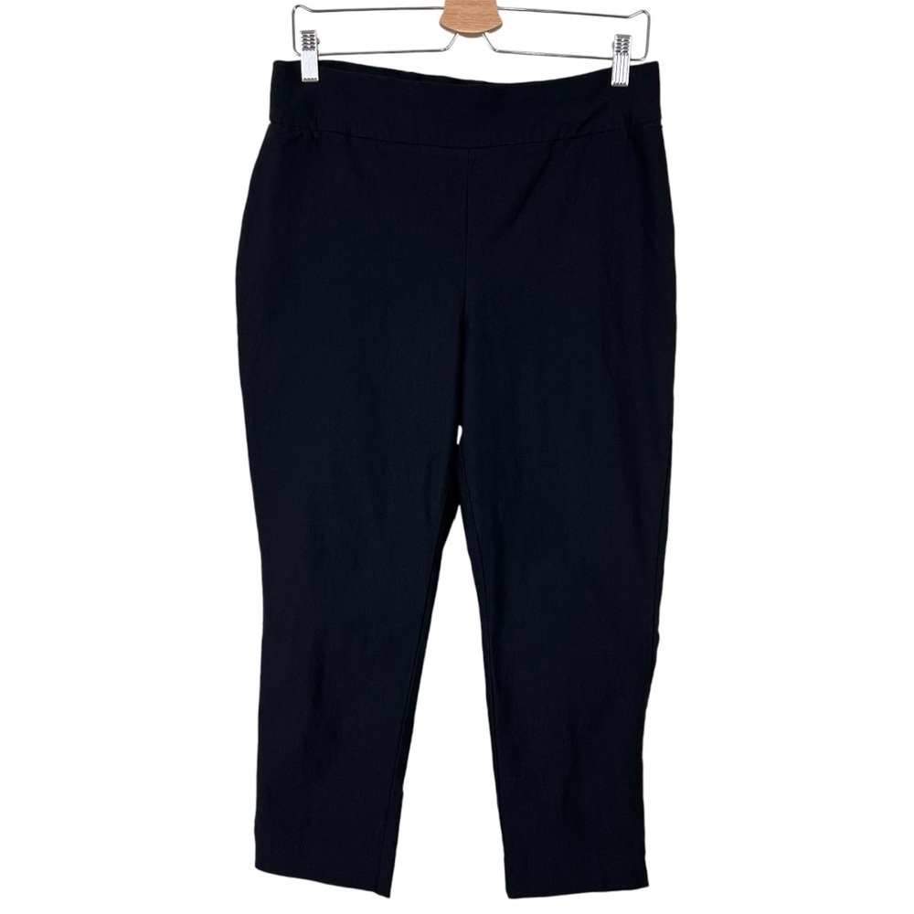 So Slimming by Chicco's Black Slack Crop Pants Womens Size 2